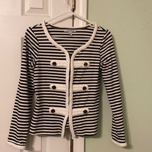 Junior Size:S  striped black and white blazer